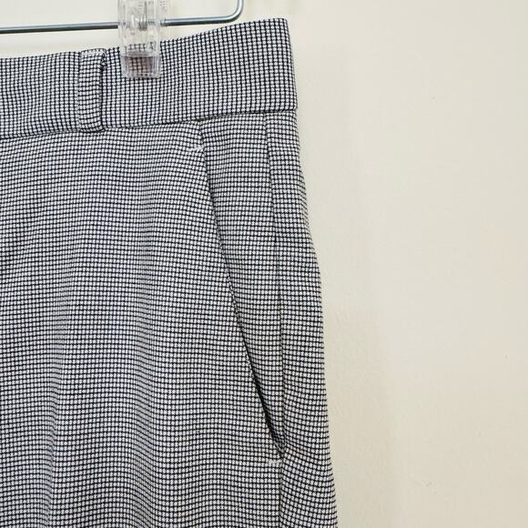 Banana Republic Womens Logan Gray Black Houndstooth Gingham Trouser Pants Sz 0 - Picture 4 of 12